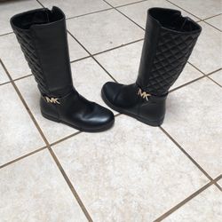 Almost New Michael Kors Black Girl Boot Size # 2 