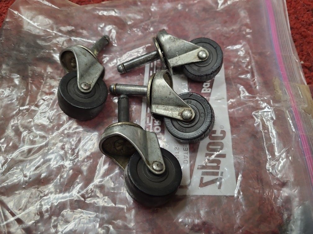 All 4 Stem Mounted Caster Wheels $8