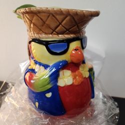 Hawaii Luau Parrot Pitcher 9" High by RSVP Brand New 