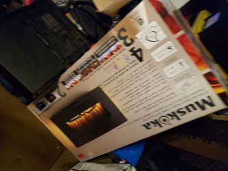 Open Box Never Used Electric fireplace