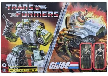 Transformers G.I. Joe Autobot Kup Triple T 9-Inch O-Ring Figure SGT Slaughter
