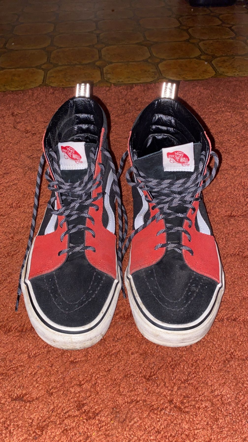 Black and Red Vans
