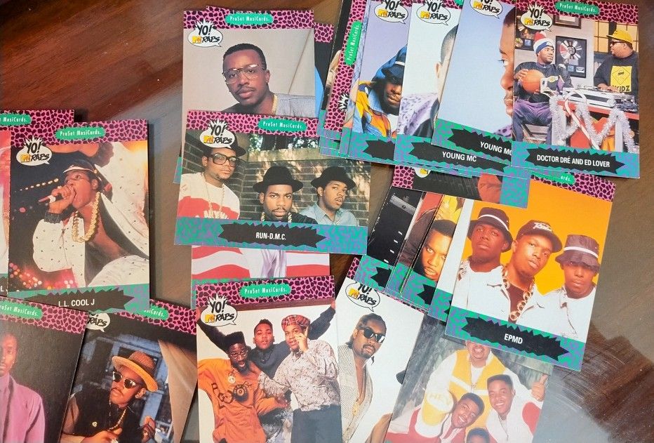 Vtge 90s Yo MTV RAPS Collector Cards