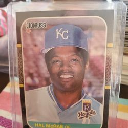 Kansas City Royals Hal Mcrae 1987 Donruss Baseball Card 