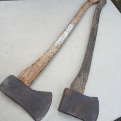 Vintage Antique Wood Working Axes 