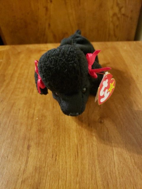 Ty Beanie Baby Gigi Black Poodle