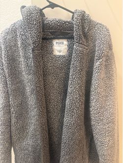 Pink, teddy jacket from Victoria’s Secret