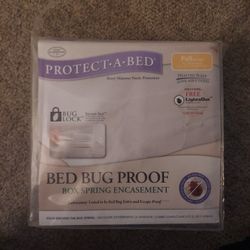 Protect-A-Bed Box Spring Encasement Bed Bug Proof Bug Lock FULL BED 