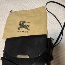 Burberry Black Leather Crossbody