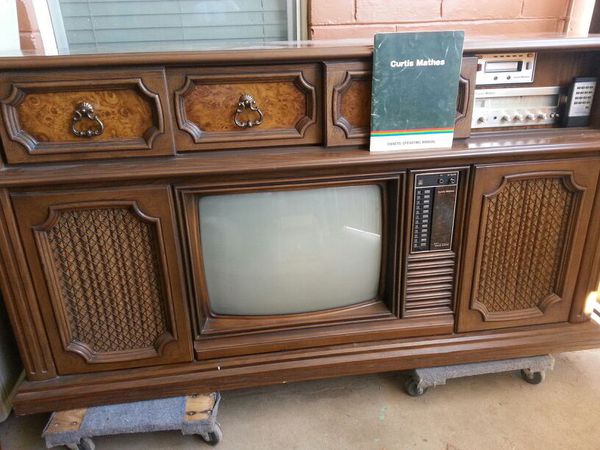 Curtis Mathes TV, 8 track stereo console , 70's, 1978 for Sale in ...