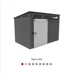 Suncast Modernist 10ft x 7ft. Sliding Door Storage Shed $1,650