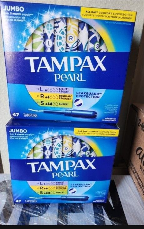 Tampax Pearl New, Unopened Box