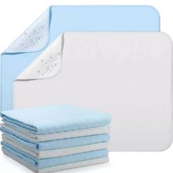 8 Pack Washable Pee Pads for Dogs 24 x 28 Inch Reusable Bed Pads
