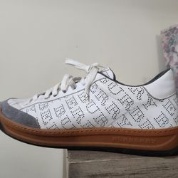 Burberry  leather printed sneakers  