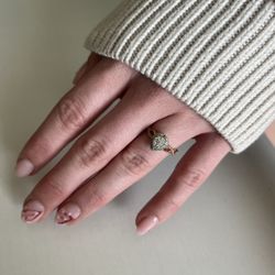 Diamond Tear Drop Ring 