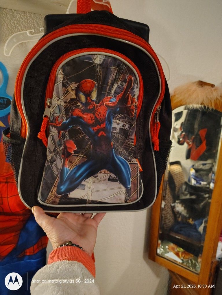 Spiderman Backpack With Removable Wheels