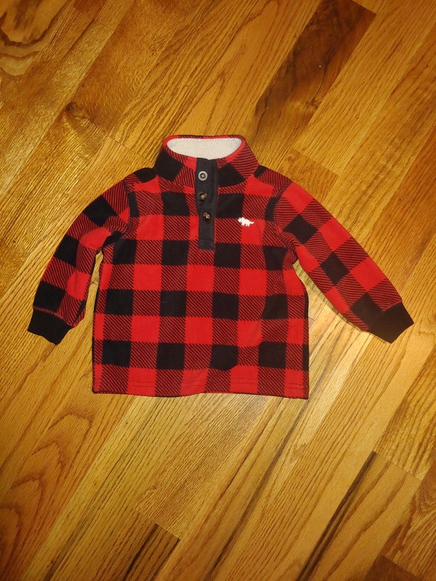 Toddler Buffalo Plaid Fleece Pullover