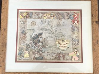 Disney Pirates Of The Caribbean Framed Pin Set