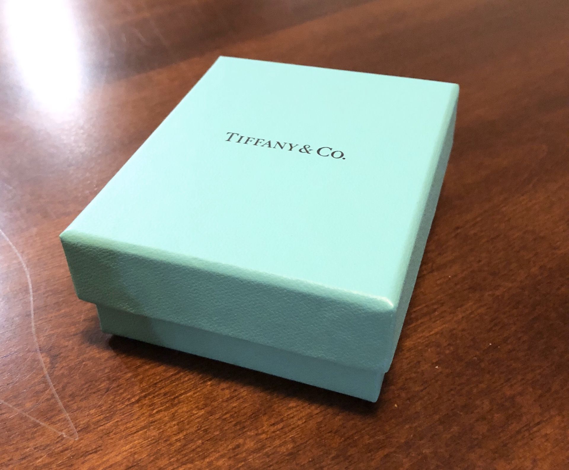 Tiffany Jewelry Box 3.375” x 3” x 1.5” Excellent Condition