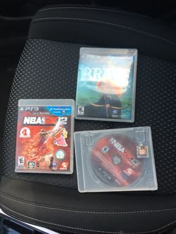 3 ps3 Games NBA 2k12 Jordan on the cover and NBA 2k12