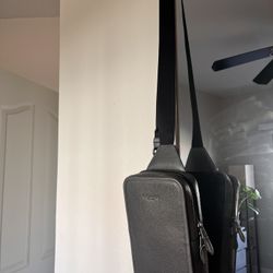 Grey Coach Cross Body Bag