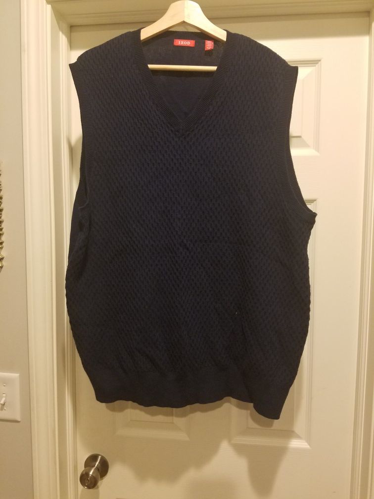 Mens navy blue sweater vest