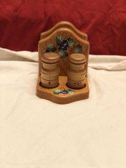 Vintage Table Caddy and Shakers