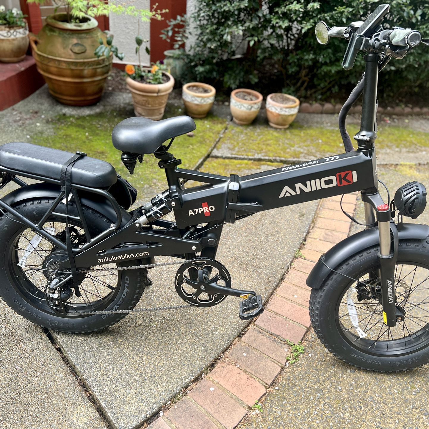 Aniioki A7 Pro 48V Dual Suspension Foldable E-Bike