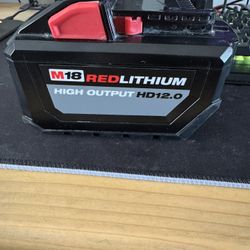 Like New Milwaukee 12ah Battery