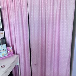 Pink Curtains. 