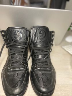 Black Gucci Hightops US 10