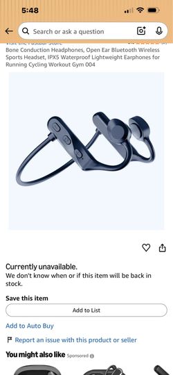 Bone Conduction Headphones, Open Ear Bluetooth Wireless Sports Headset(Black)