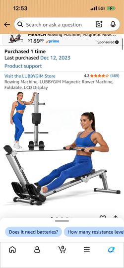 Home rowing machine