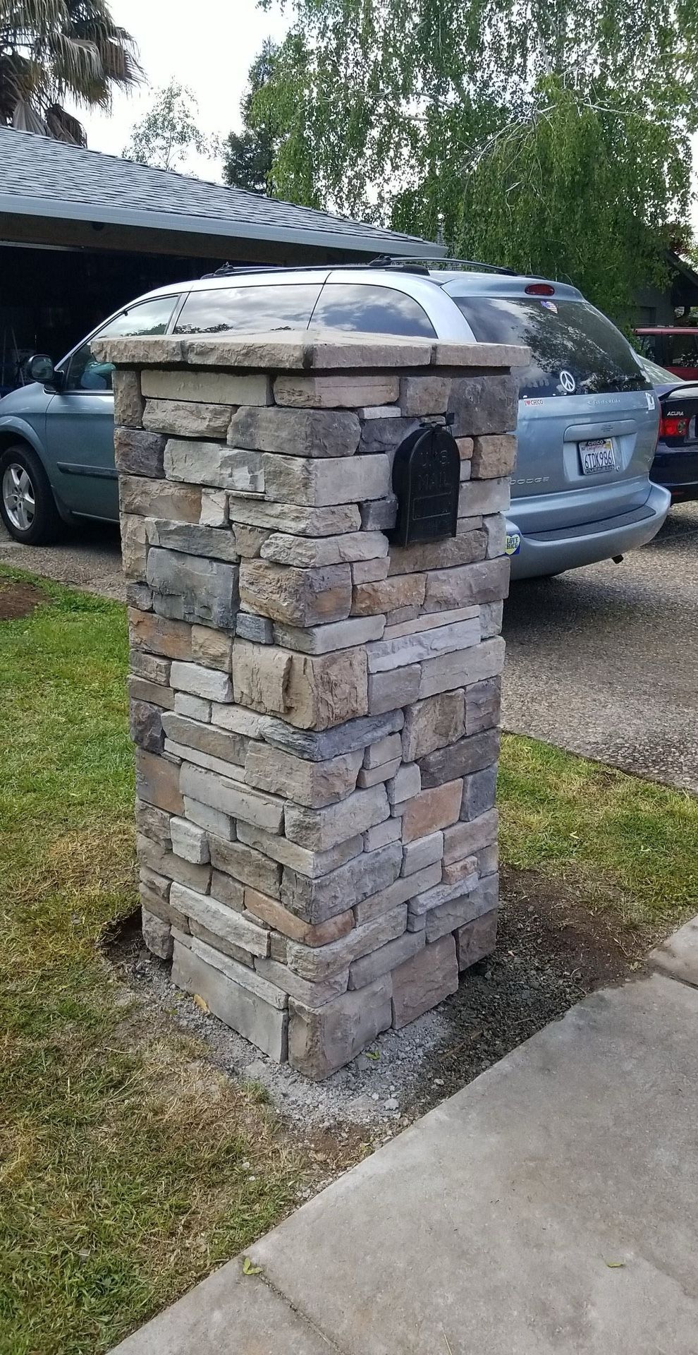 Stone Mail Box