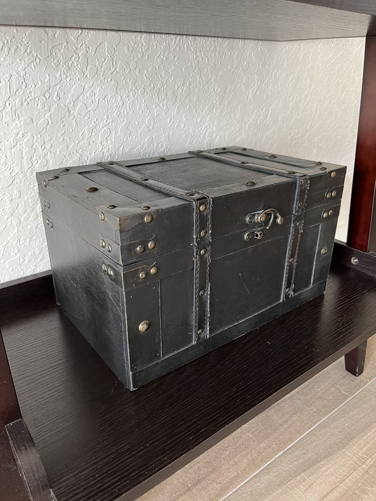 Luggage Style Black Home Decor Storage Box Organizer 