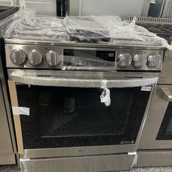 LG 30” Dual Fuel Range. Stainless Steel, 5 Burner 