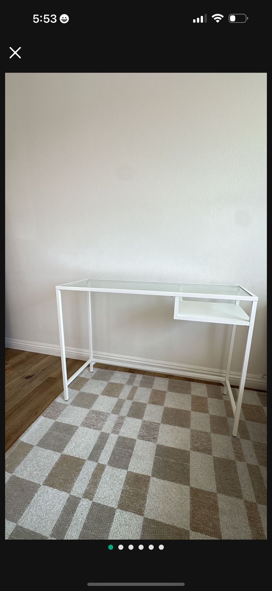 Laptop desk/ Table with glass top
