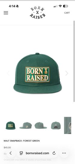 Born x Raised Snap Back Hat