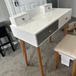 Makeup Vanity Table Set