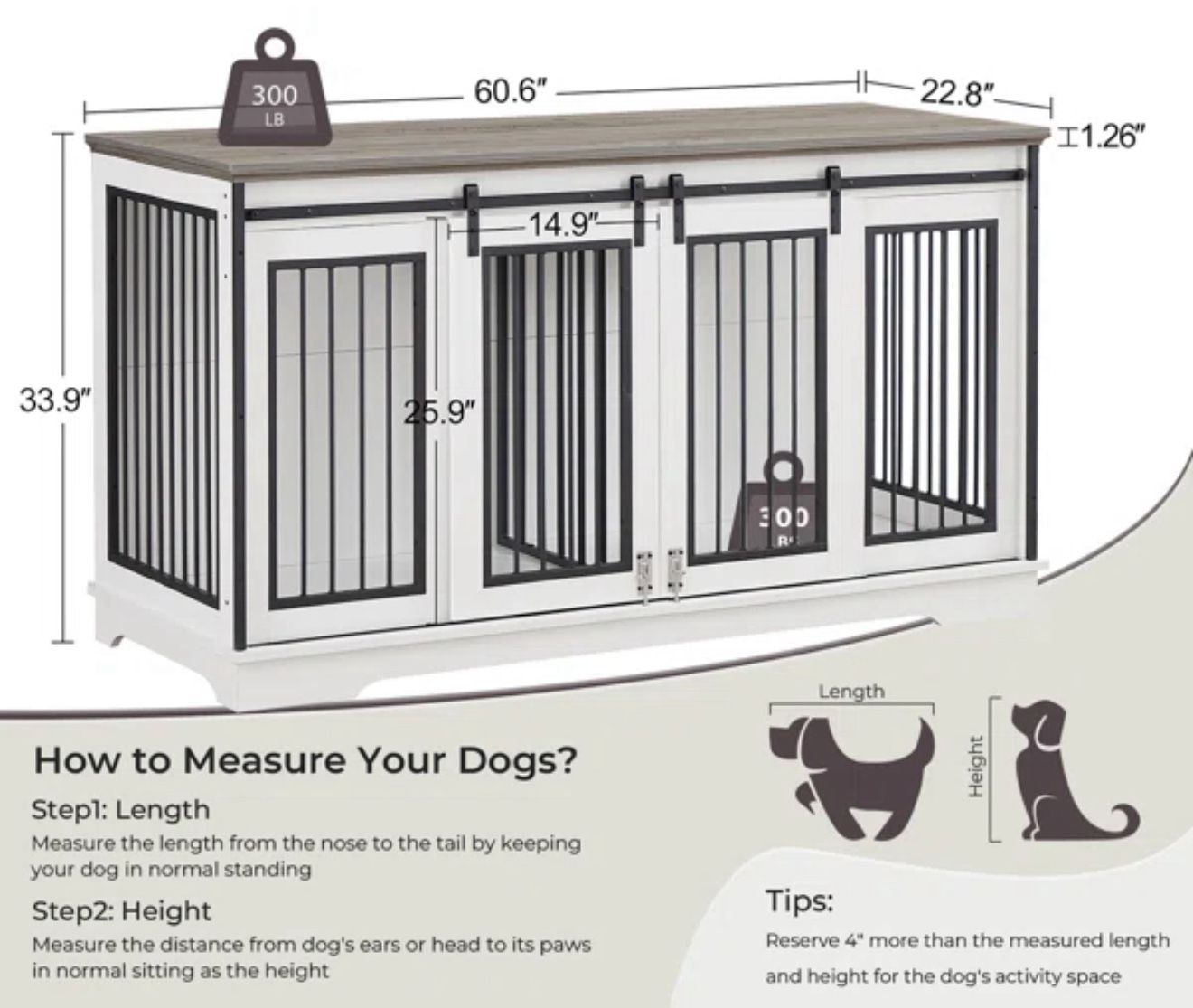 Pet Crate - Furniture Style