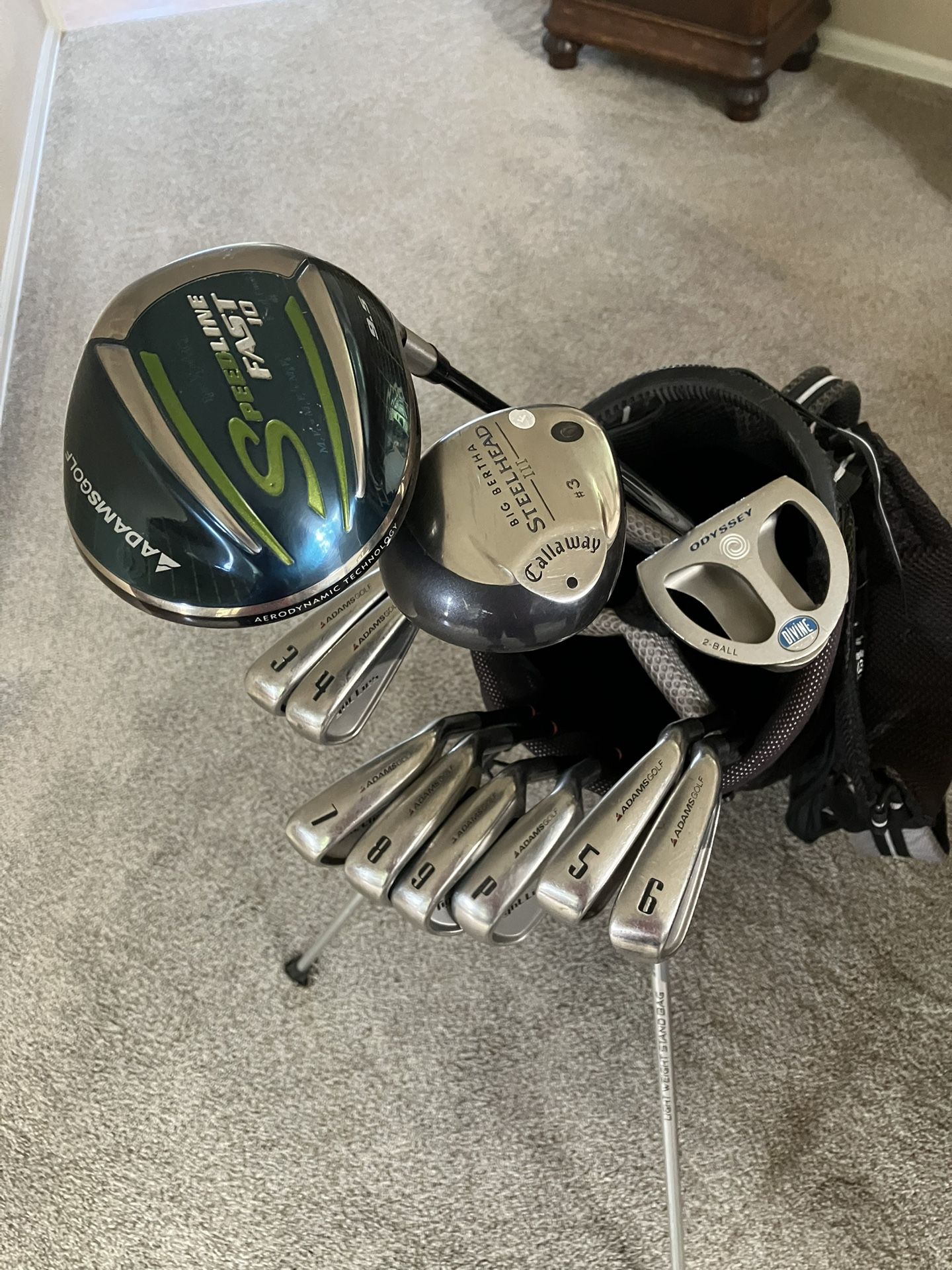 Men’s Golf Club Set With Stand Bag