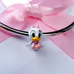BABY DAISY DUCK  S925 Sterling  Silver Charm