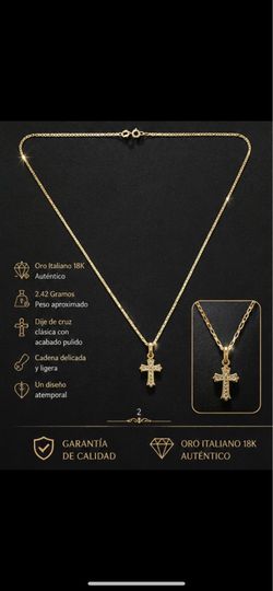 Cadena de oro italiano 18K