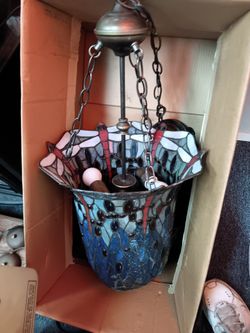 Stained Glass? Old Hanging Lamp