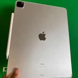 256GB  Apple IPad Pro 12.9” 5th Generation ( M1 chip / XDR display / 2021) WiFi + cellular (5G/Unlocked) with keyboard, pen &  Accessories (1TB $999) 