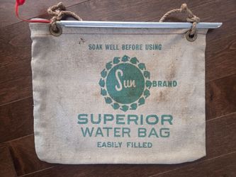 Vintage canvas "SUN" Brand water bag