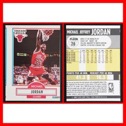 Michael Jordan 1990 Fleer Error Card