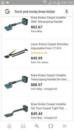 Finch & Mclay Floor Deluxe Knee Kicker Carpet Installer with Extendable  Handle for Sale in Simi Valley, CA - OfferUp