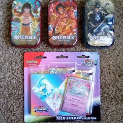 SEALED LOT! ONE PIECE Mini Tins (3x) & POKEMON PRISMATIC Factory Sealed Lot! BEST PRICE ON HERE! Get This Deal Now! 