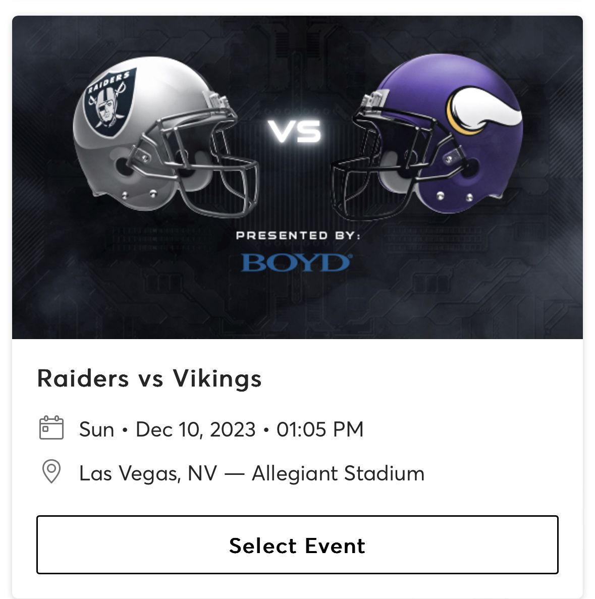 Raiders Vs Vikings